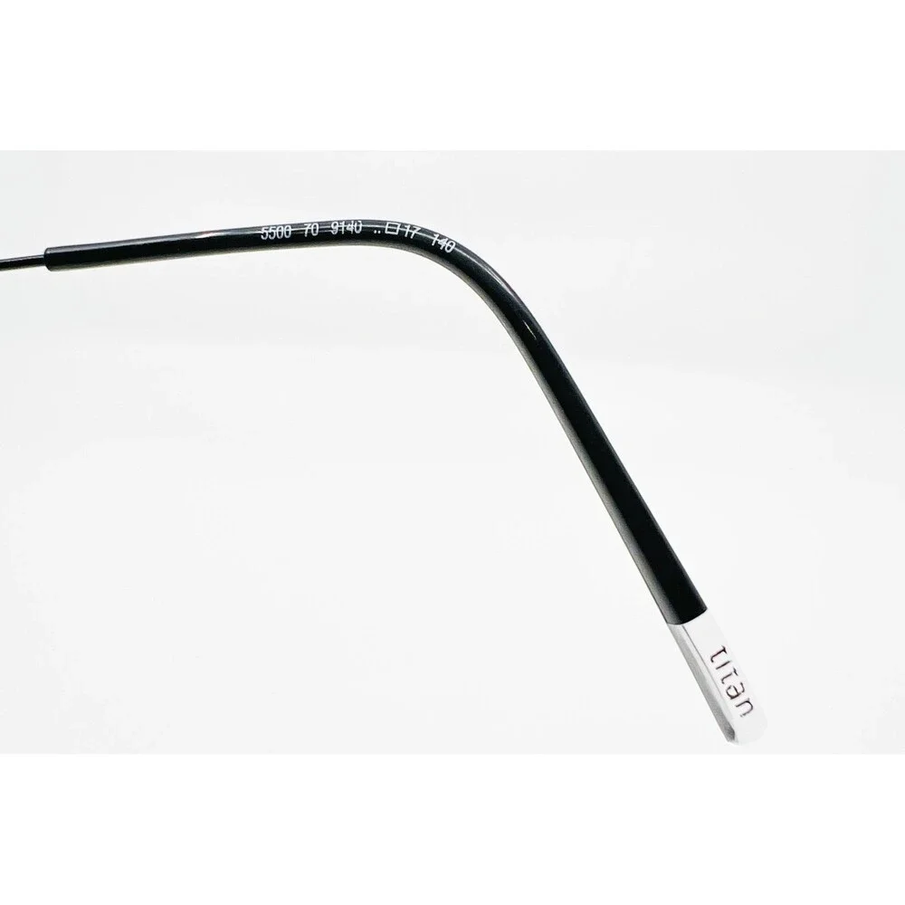 Silhouette Eyeglasses Mens Black Rimless Titan Lightweight Austria 51-17-140
